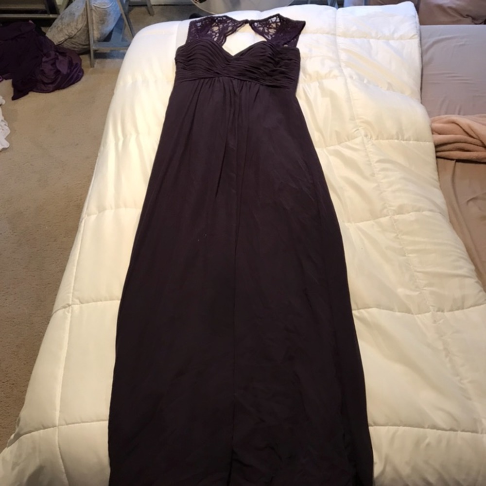Plum bridesmaid dress